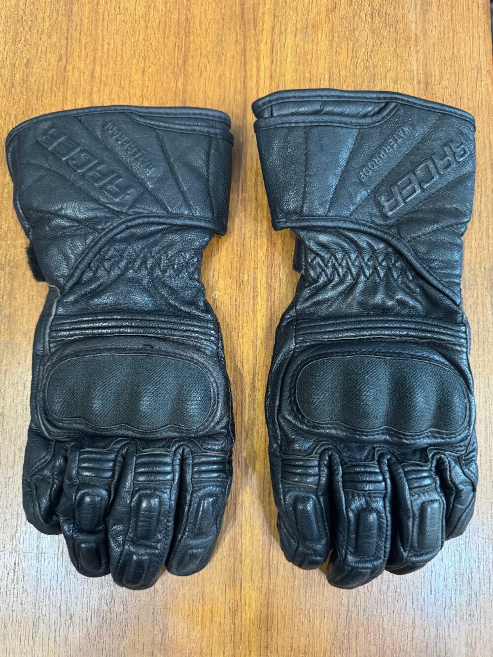 Racer Leather Motorcycle Gloves Women Waterproof size medium